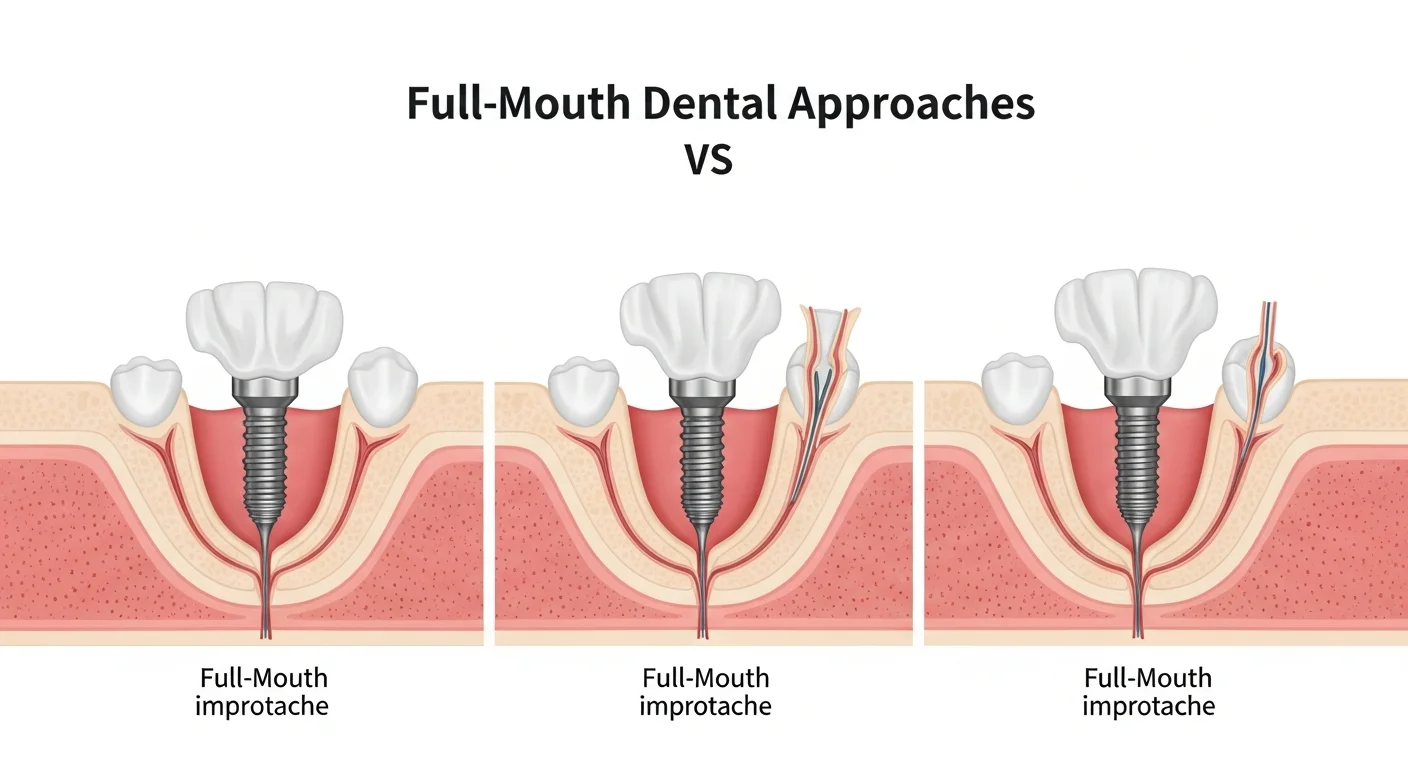 Dental implant cost factors including materials, bone grafting, sedation, and provider expertise for full mouth restoration
